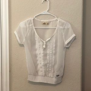 Hollister White Blouse
